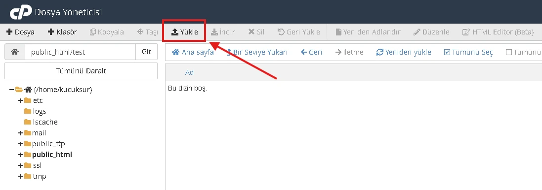 Dosya Yöneticisi ile Dosya ve Klasör