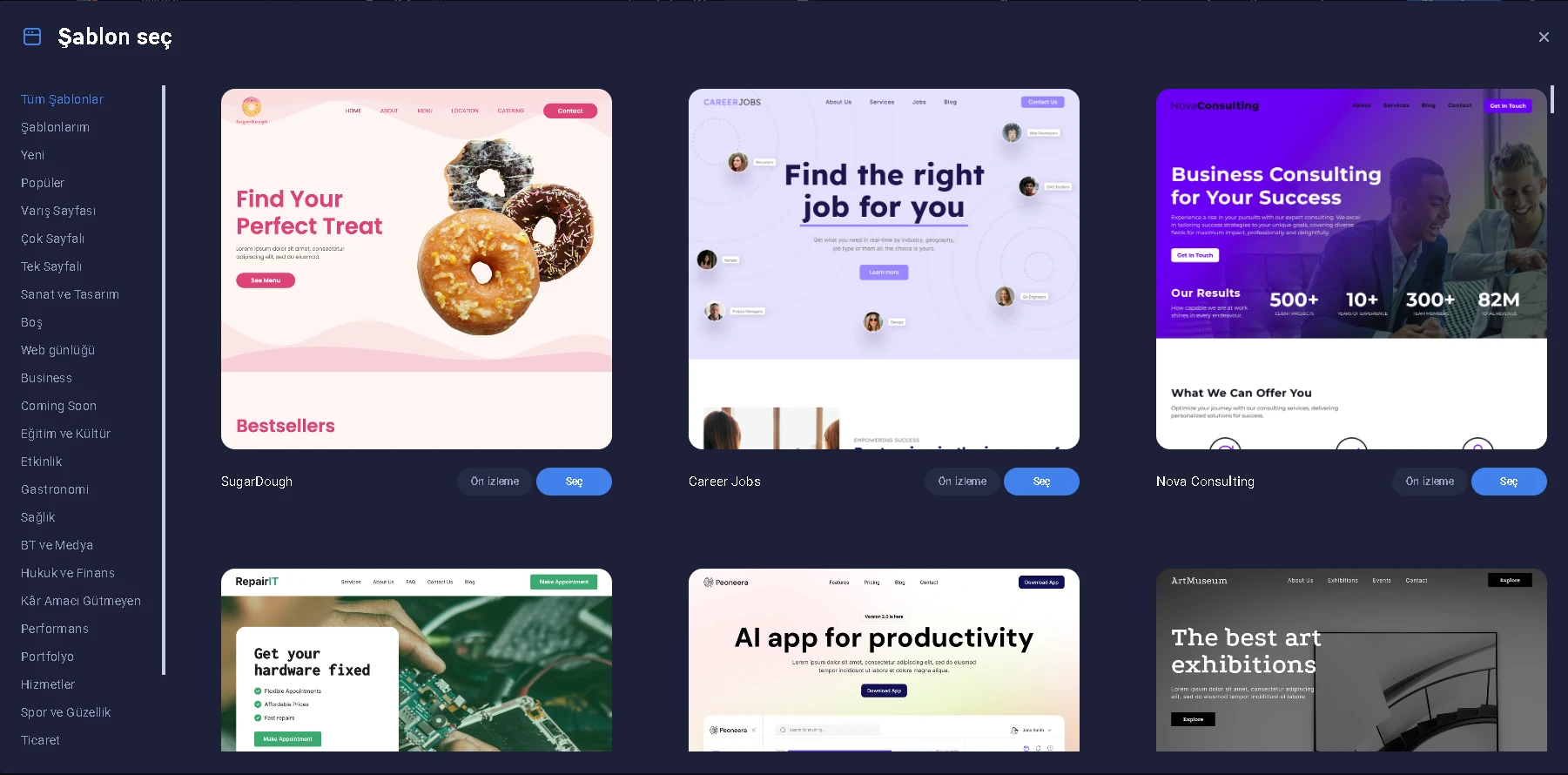 SiteJet Website Builder Nasıl Kullanılır
