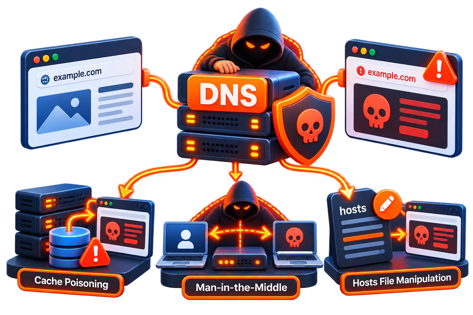 DNS Spoofing Türleri