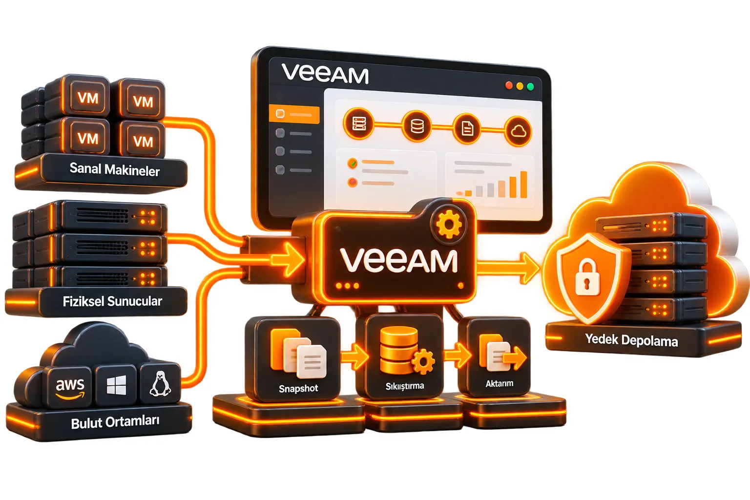 Veeam Backup Nasıl Çalışır